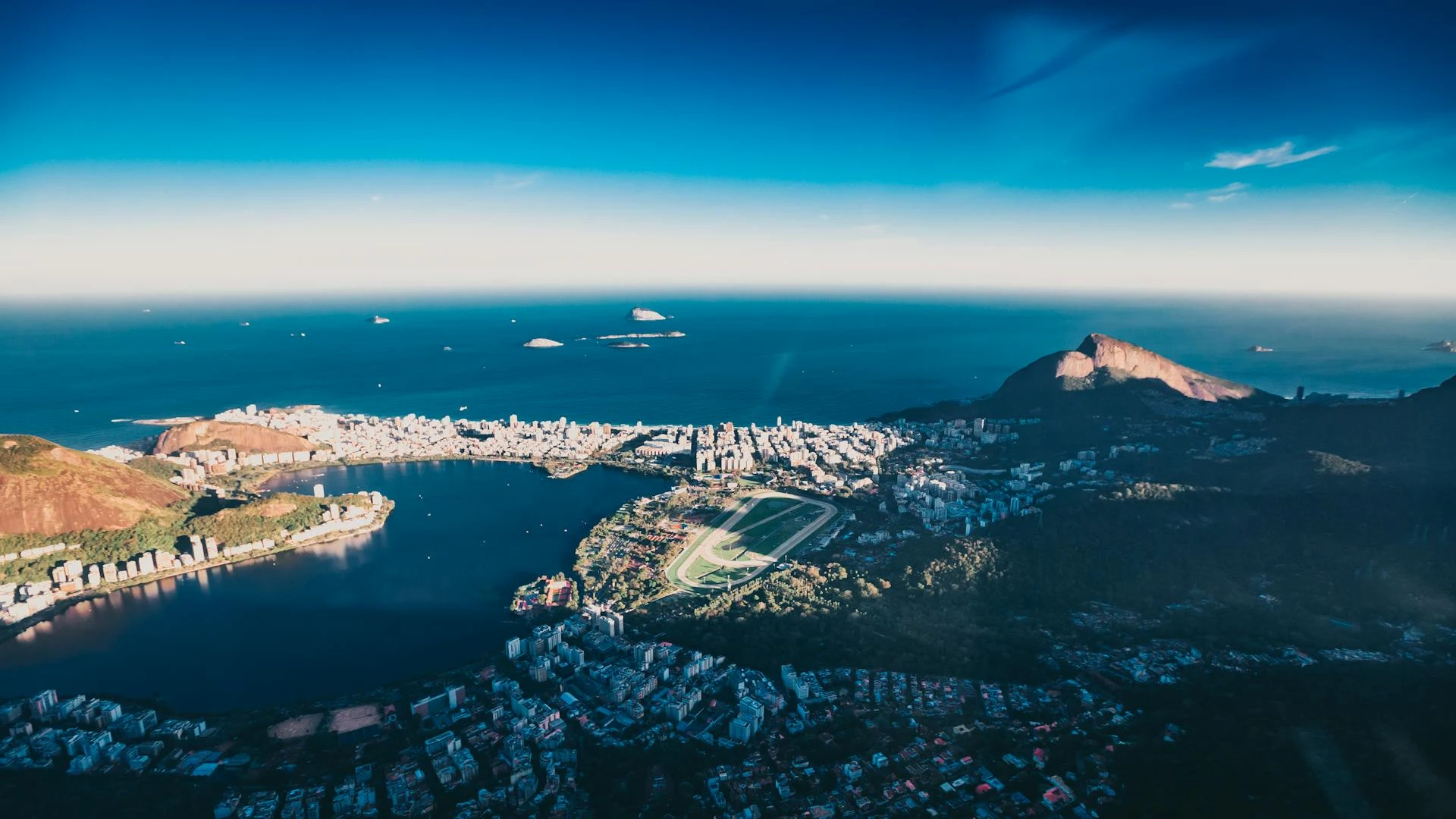 Rio de Janeiro with Christ the Redeemer on Corcovado and Guanabara Bay